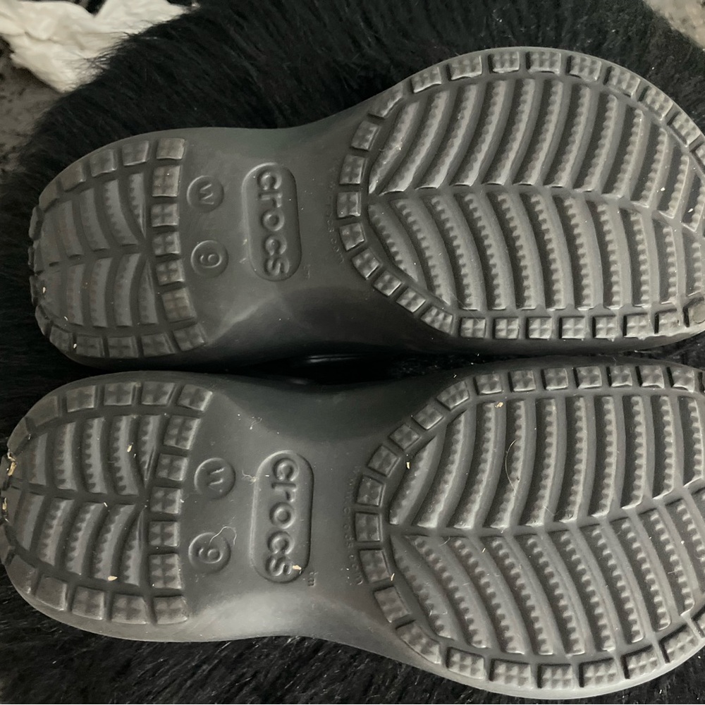 CROCS black platform Clogs - Picture 4 of 4